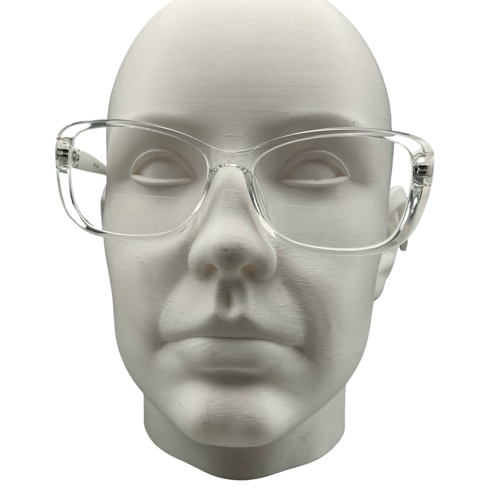 RAD Capri Crystal White Eyeglasses Frames 55-16-145 Rectangular Butterfly Womens